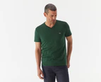 Lacoste Men's Core V-Neck Short Sleeve Tee / T-Shirt / Tshirt - Green