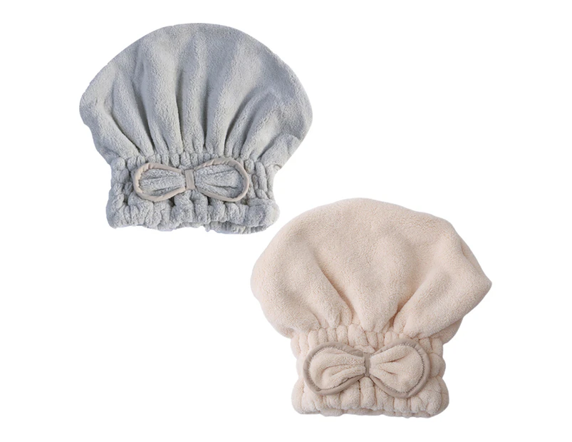 Microfiber Hair Drying Towel Cap, Soft & Absorbent,Fast Drying Hair Shower Cap for Girls and Women