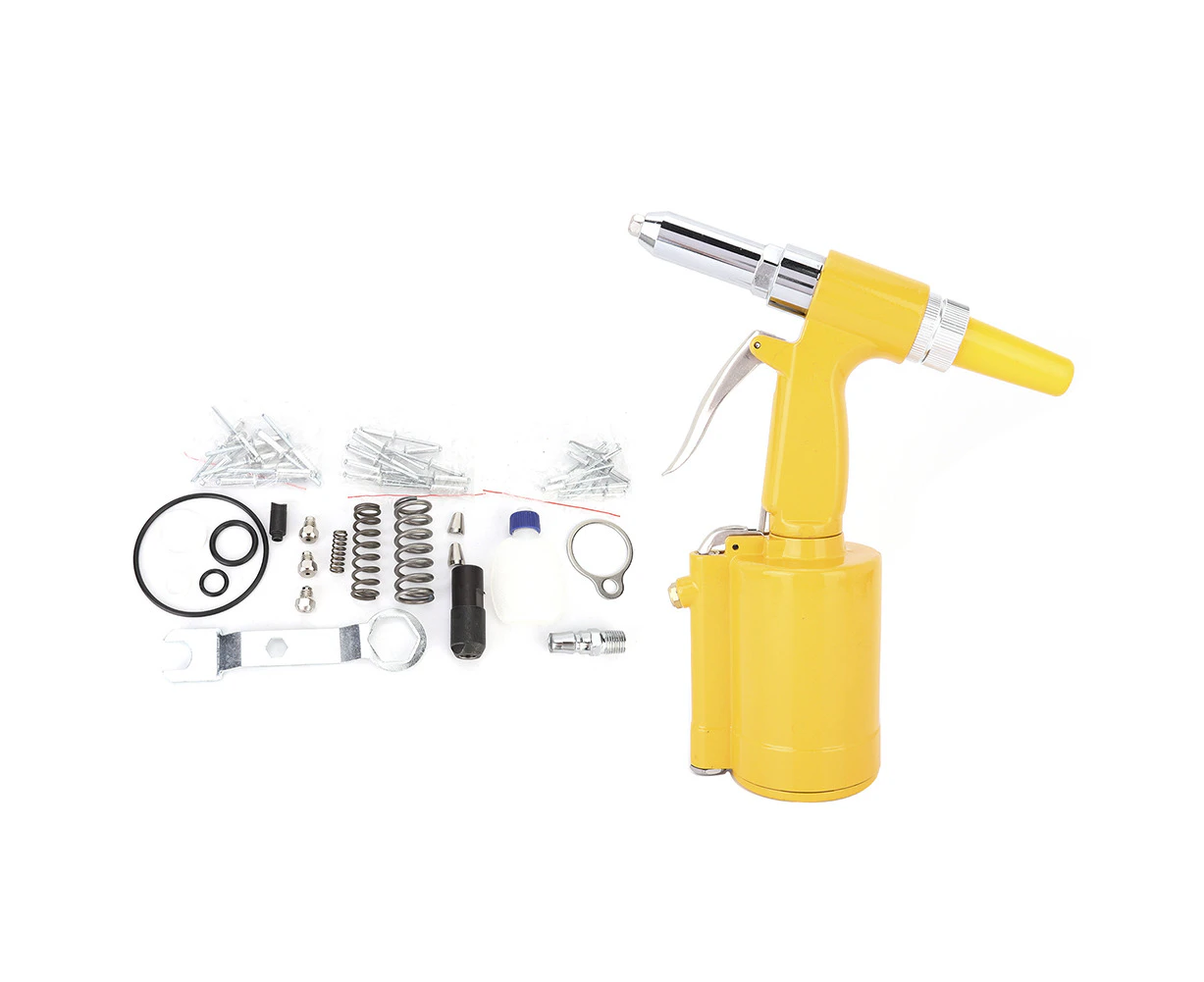 0.09/0.13/0.16/0.19in Pneumatic Rivet Gun Riveter Riveting Tool Kit Japanese Style