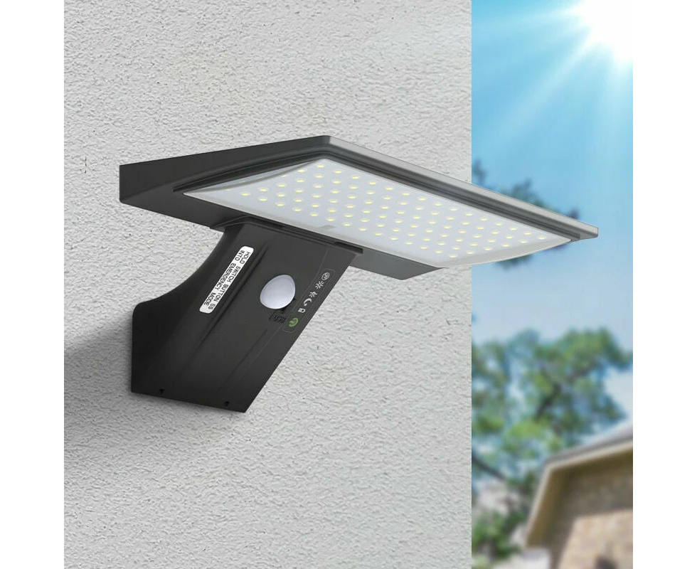 Outdoor Solar Lamp, 2600mAh Motion Sensor Solar Outdoor Lighting Waterproof Wireless Wall Lamp for Garden (Replaceable Battery)