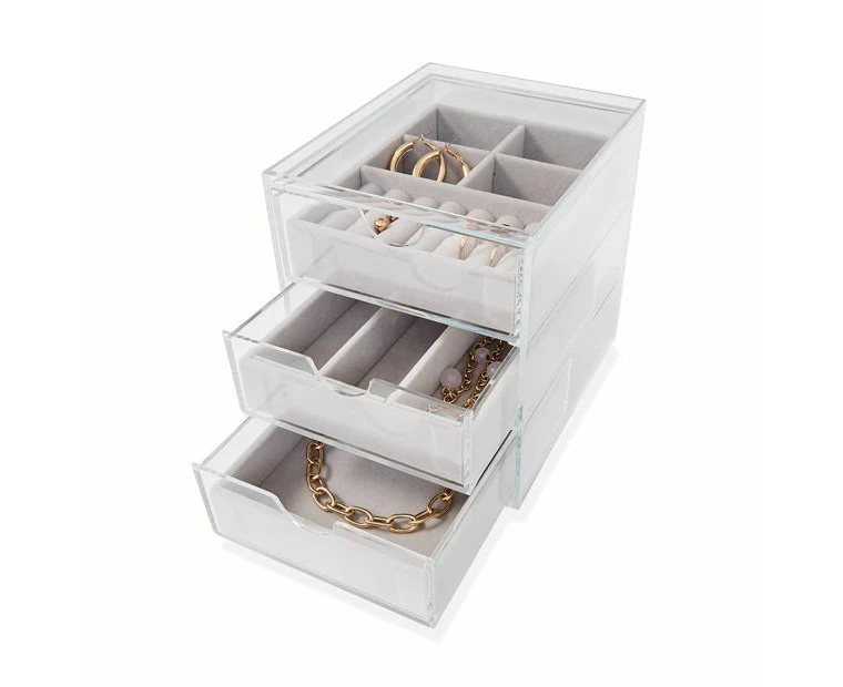 Modular Jewellery Box 3 Drawer - Anko