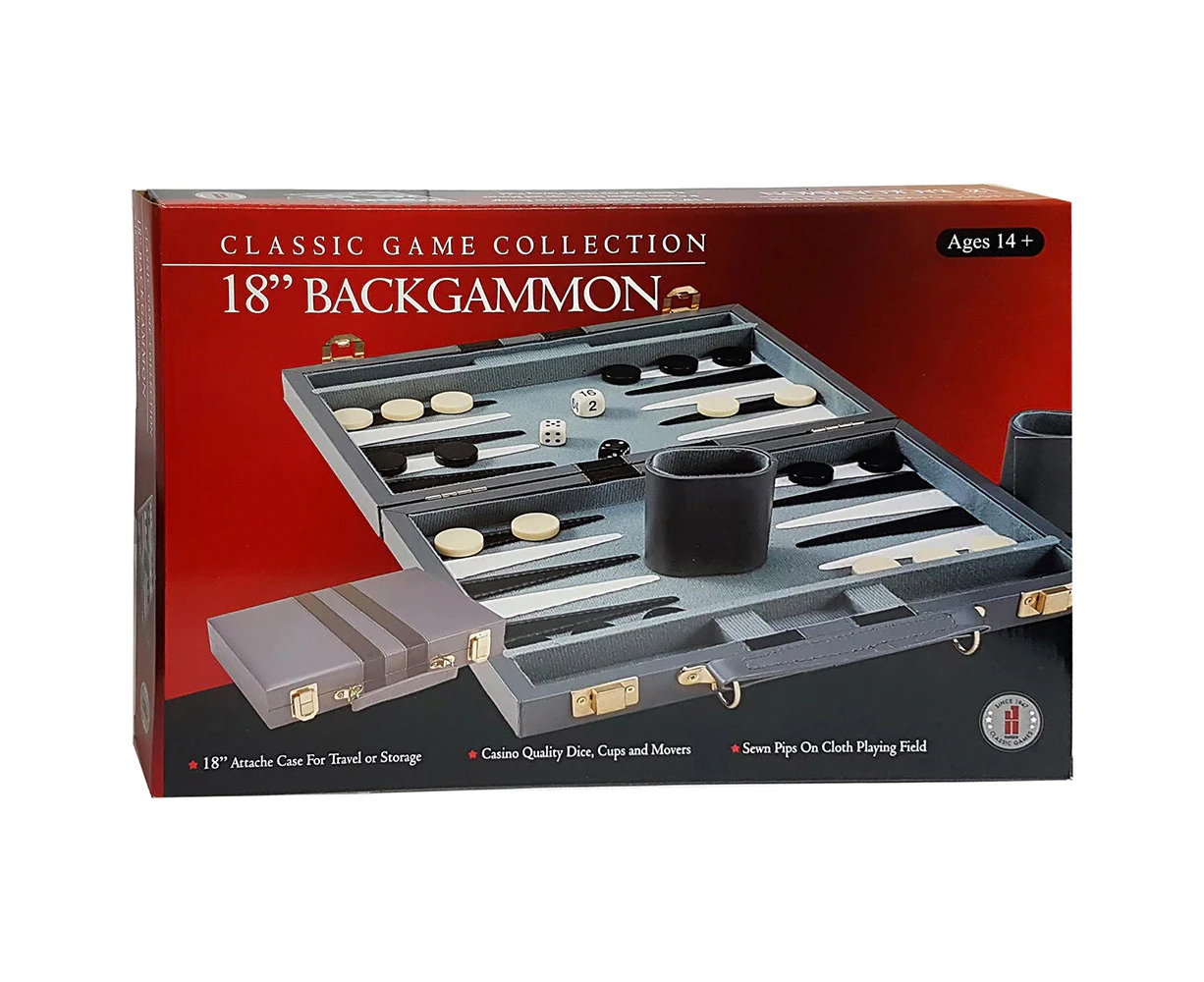 Backgammon 18 inch Vinyl Case Board Game