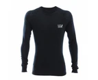 Black Shag Merino Mens Long Sleeve Thermal Top 2XL