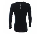 Black Shag Merino Mens Long Sleeve Thermal Top 2XL