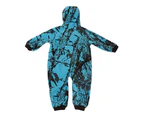 Ridgeline Hyper Camo Kids Onesie Blue 2