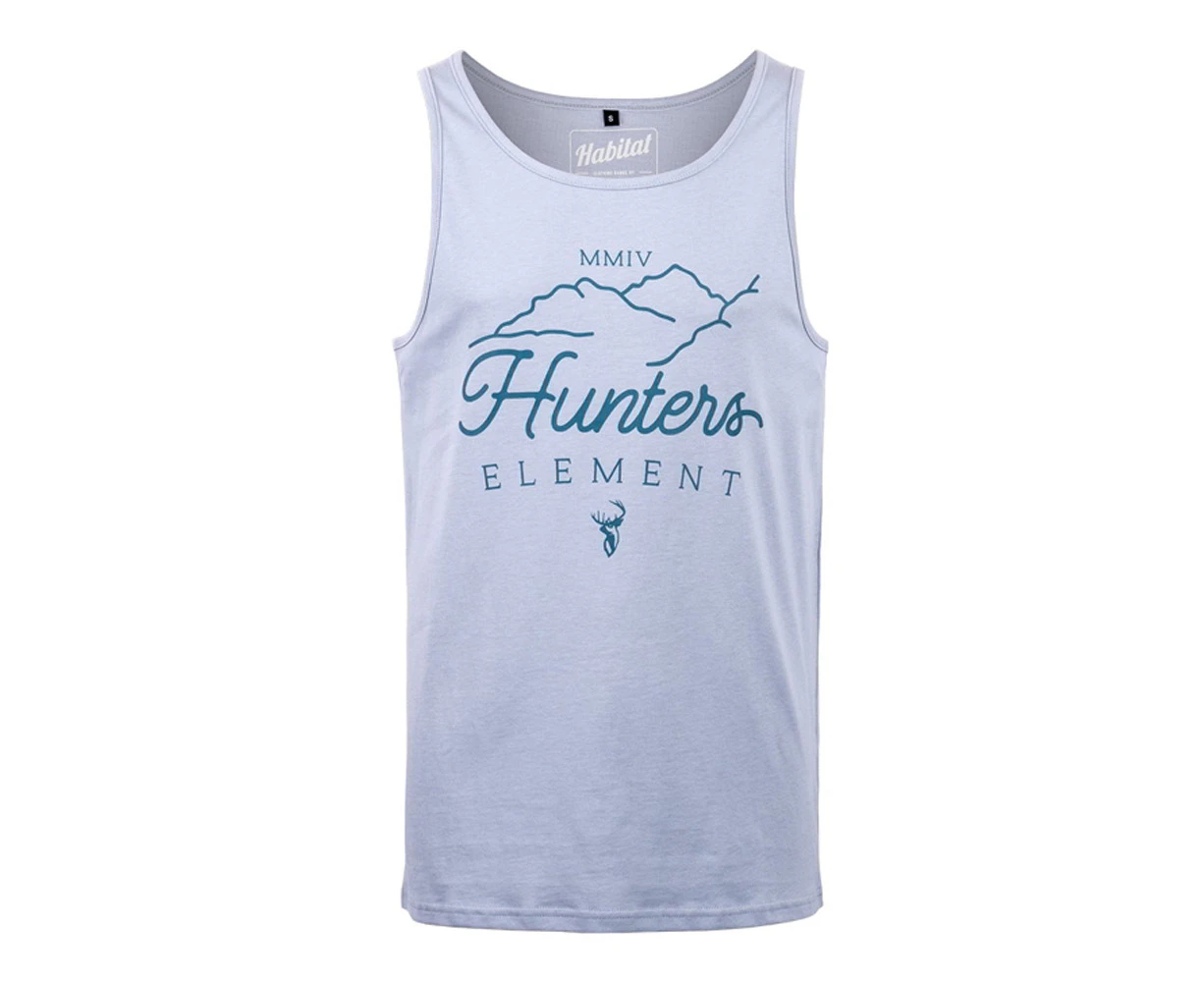 Hunters Element Panorama Mens Singlet Light Blue M