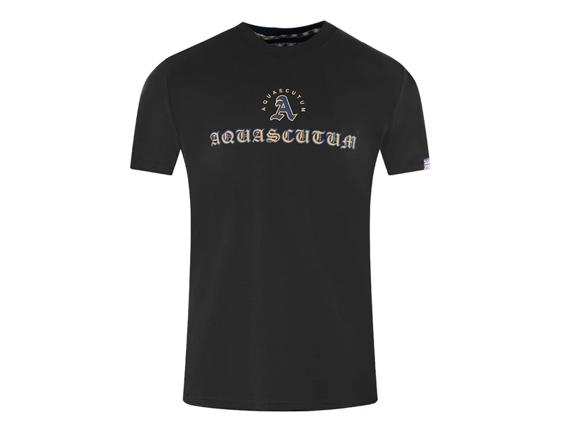 Aquascutum Mens T00923 99 T-Shirt Black