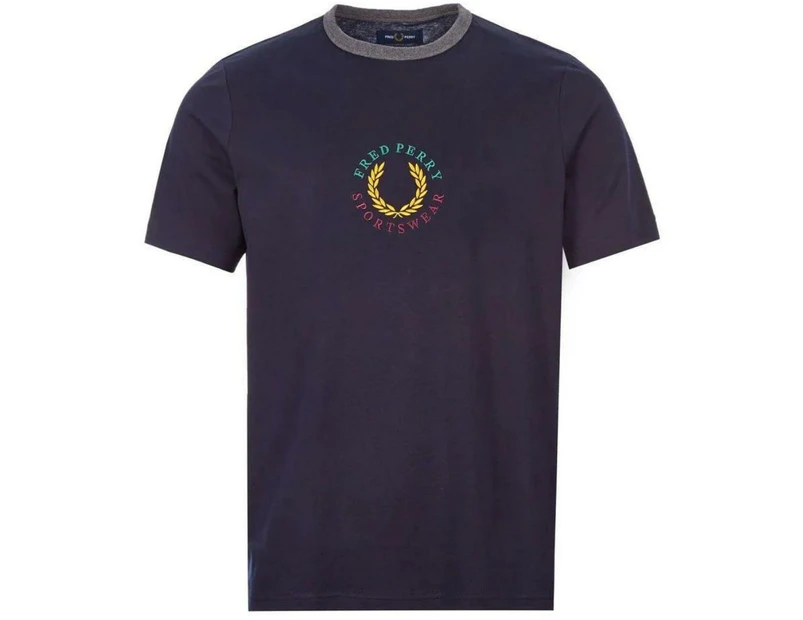 Fred Perry Mens M8533 608 T-Shirt Blue