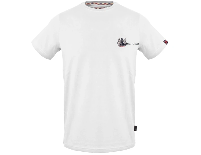 Aquascutum Mens T01523 01 T-Shirt White