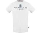 Aquascutum Mens TSIA126 01 T-Shirt White