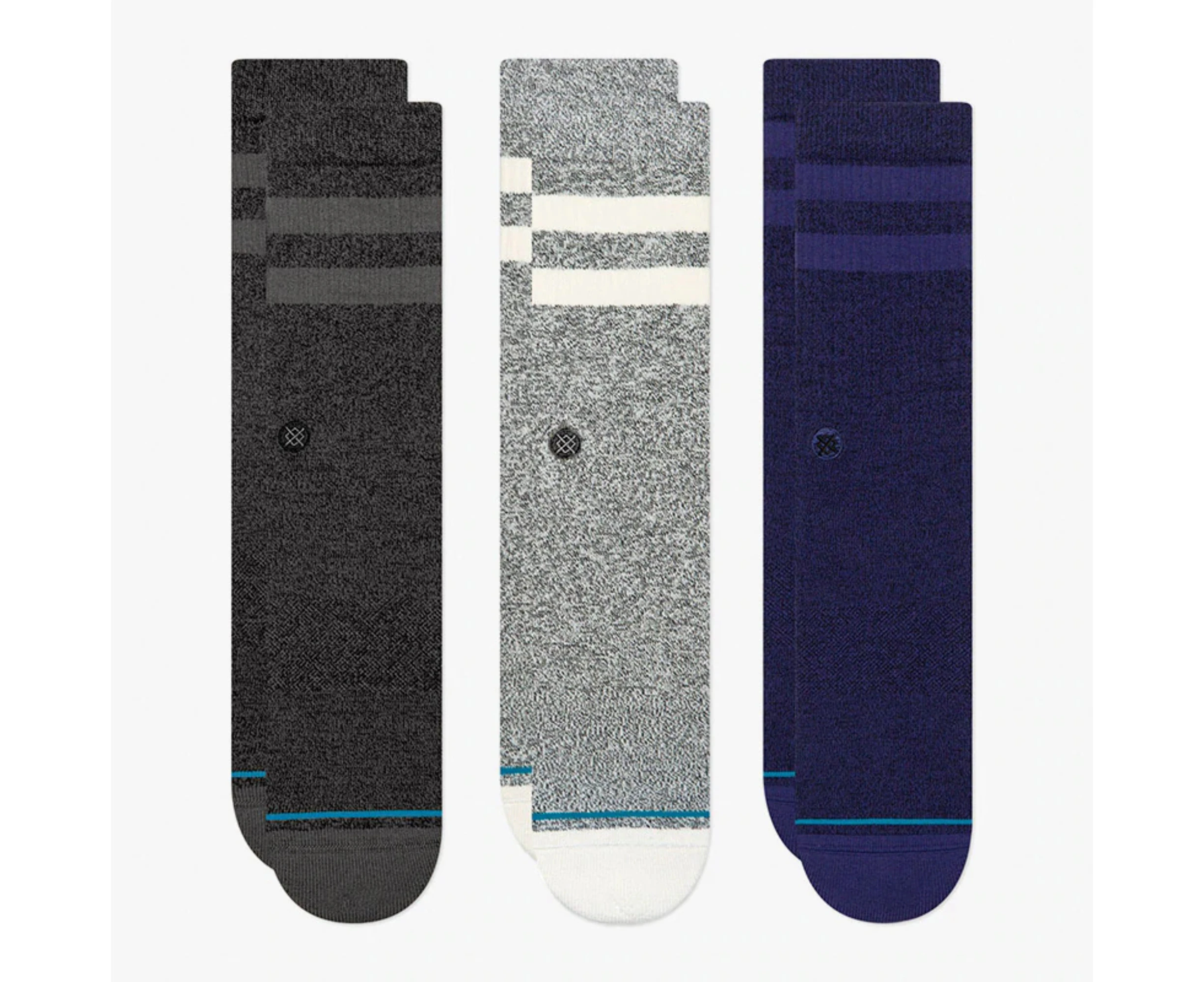 Stance Casual The Joven Crew Socks 3 Pack - Grey