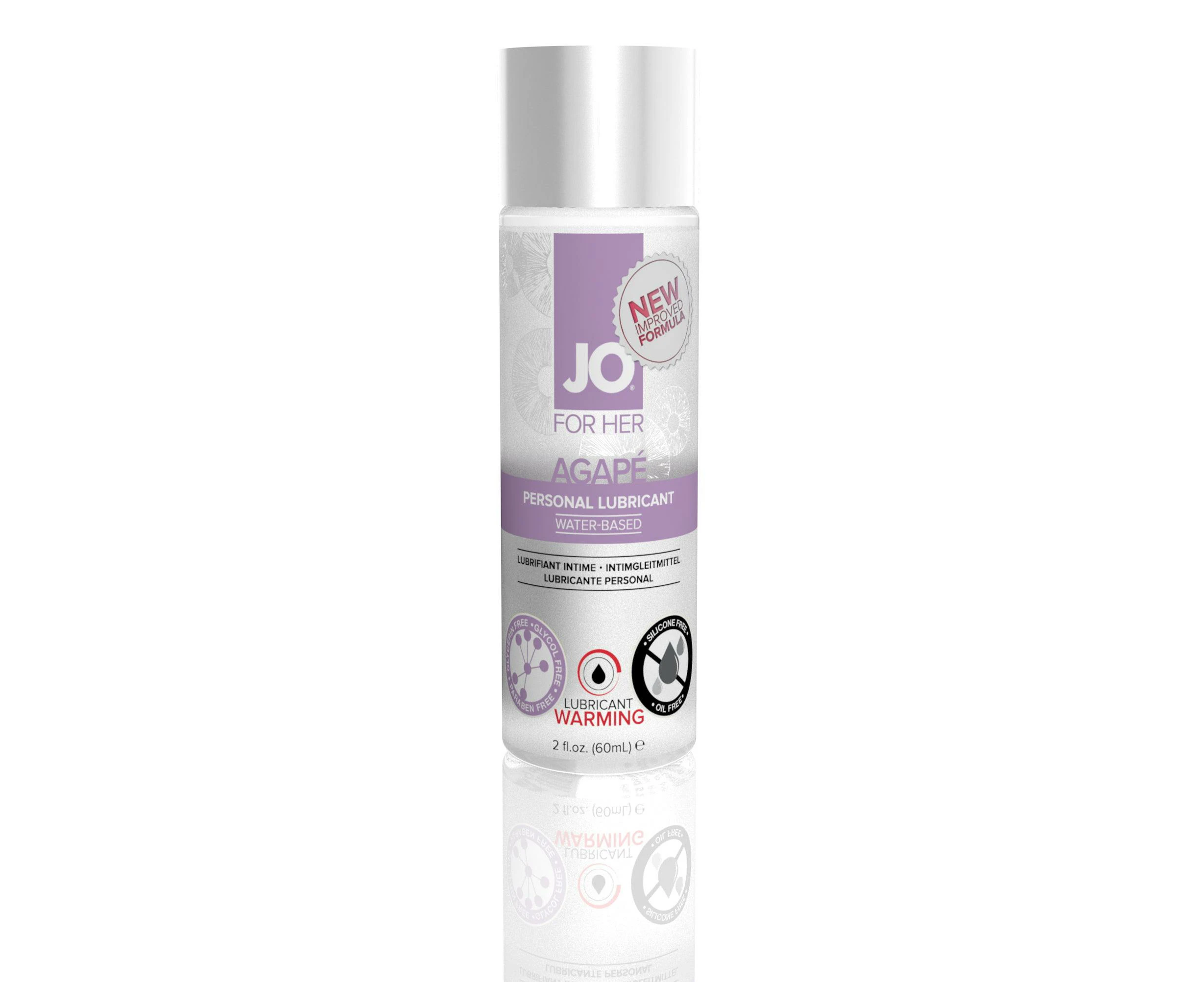 Jo Agape Lubricant Warming 2 Oz / 60 Ml