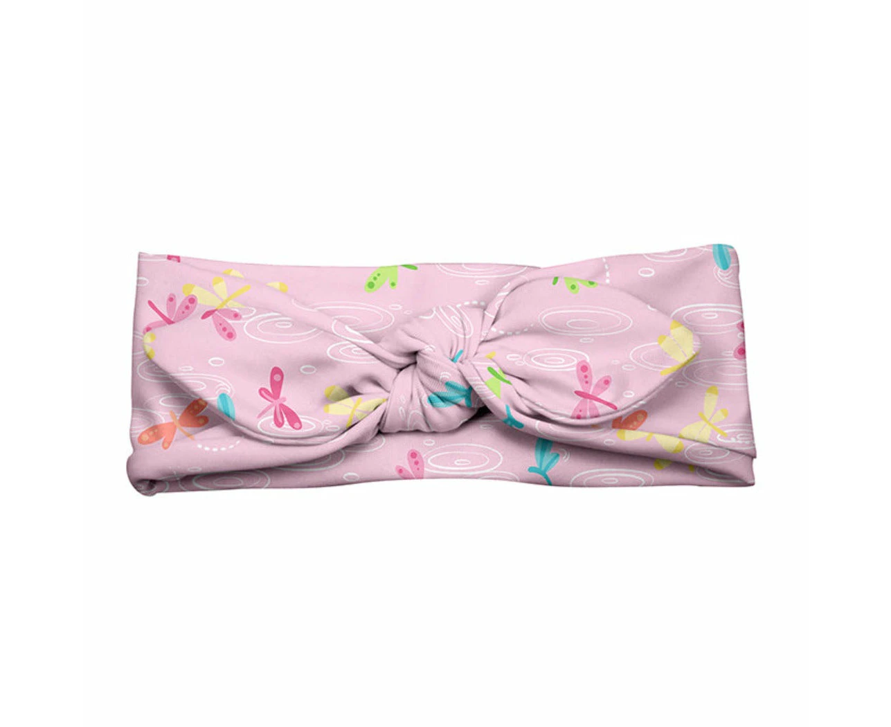 i.Play | Swim & Sun Headband-Light Pink Dragonfly Pond-3mo+