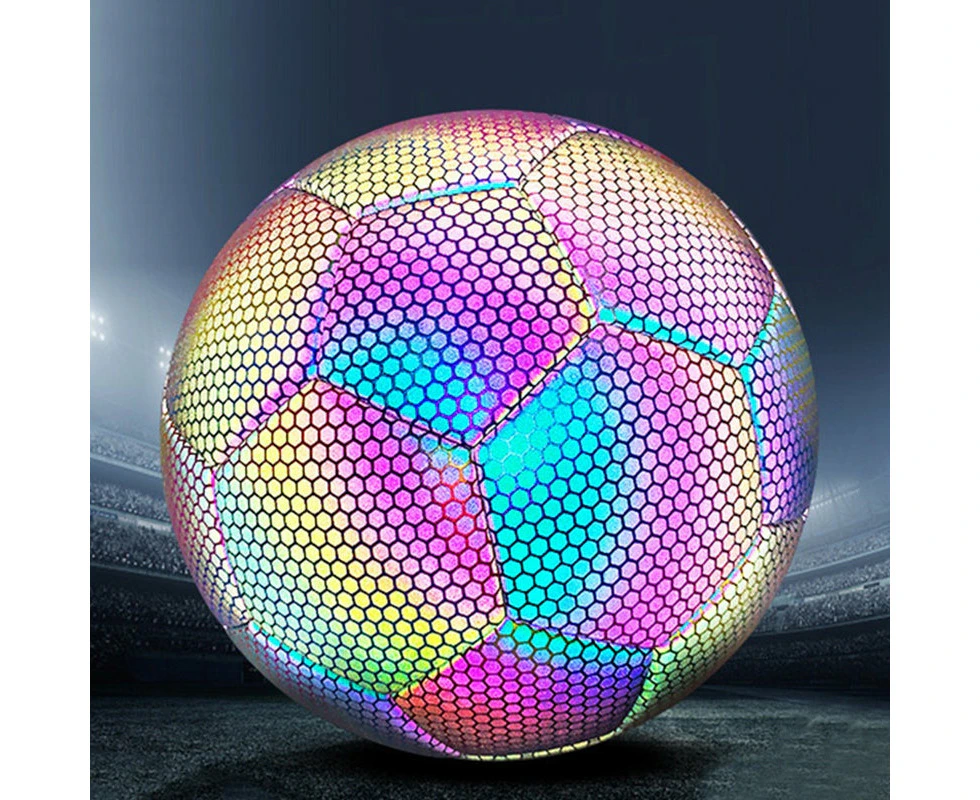 Reflective Football Glow in The Dark Soccer Training Ball Size 5