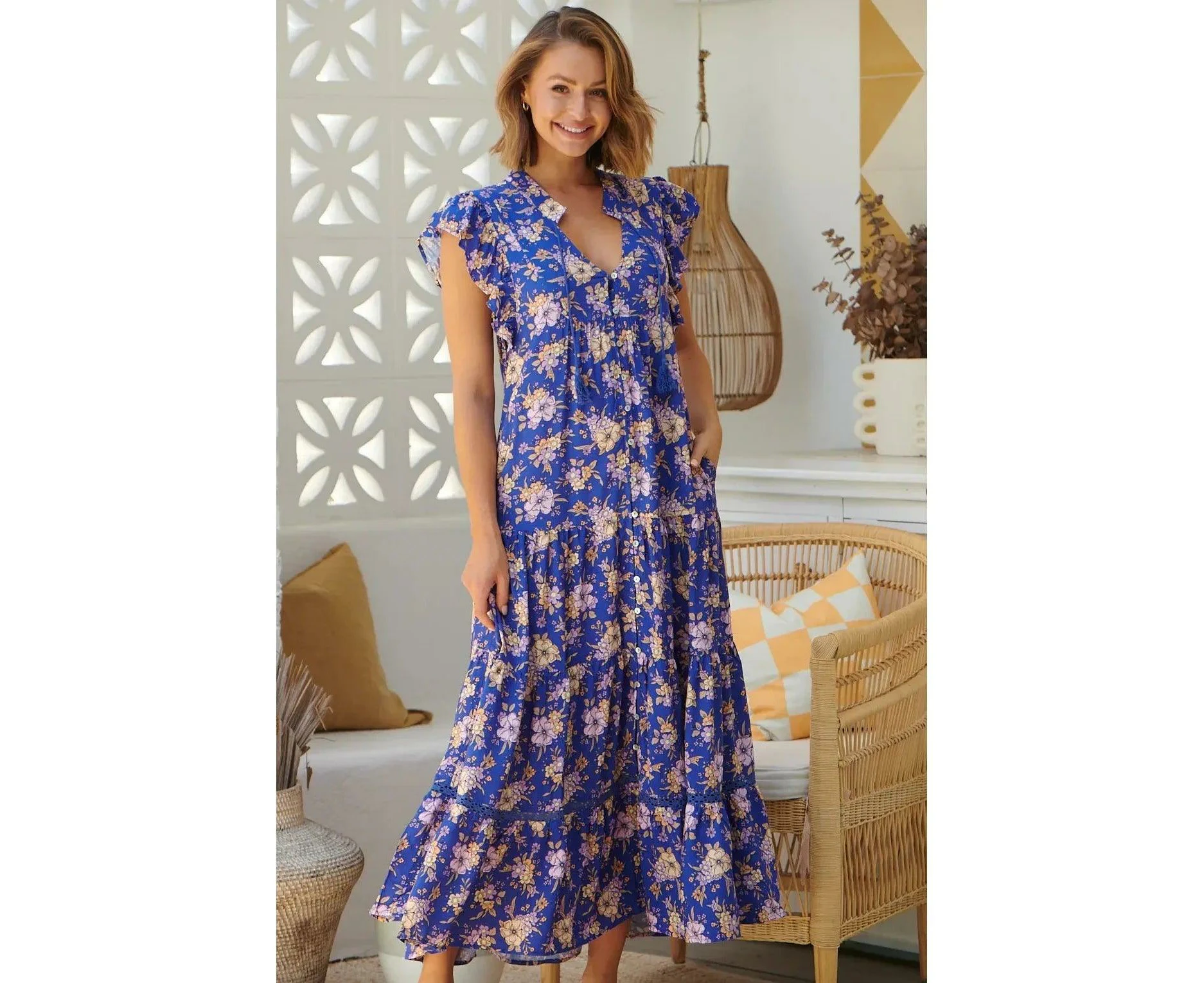 JAASE Delfina Print Agnes Maxi Dress