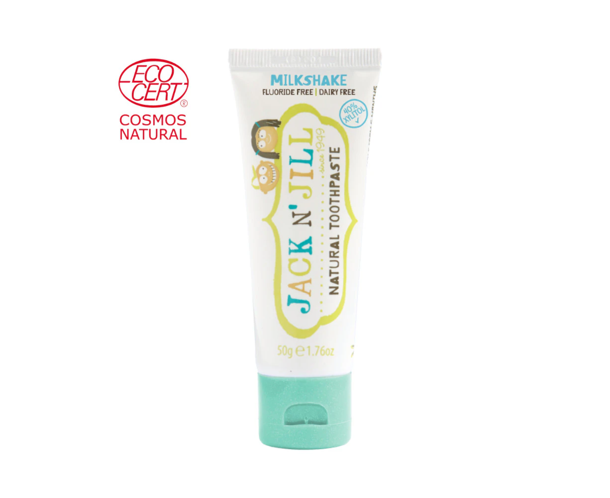 Jack N' Jill Natural Toothpaste with Calendula (Fluoride Free) Milkshake 50g