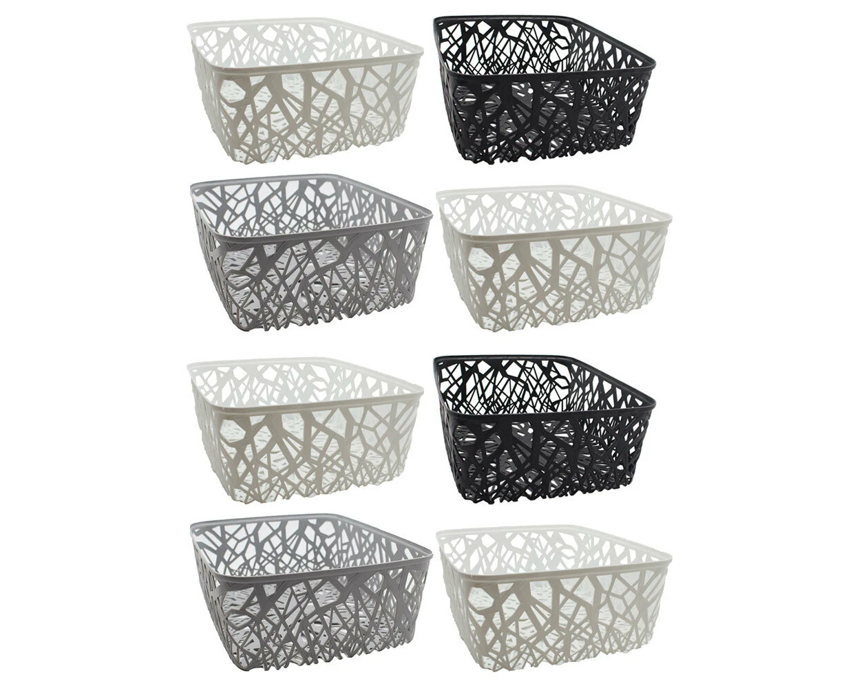 8PK Boxsweden 36.5cm Vin Storage Basket Holder Home Cleaning/Organiser Assorted