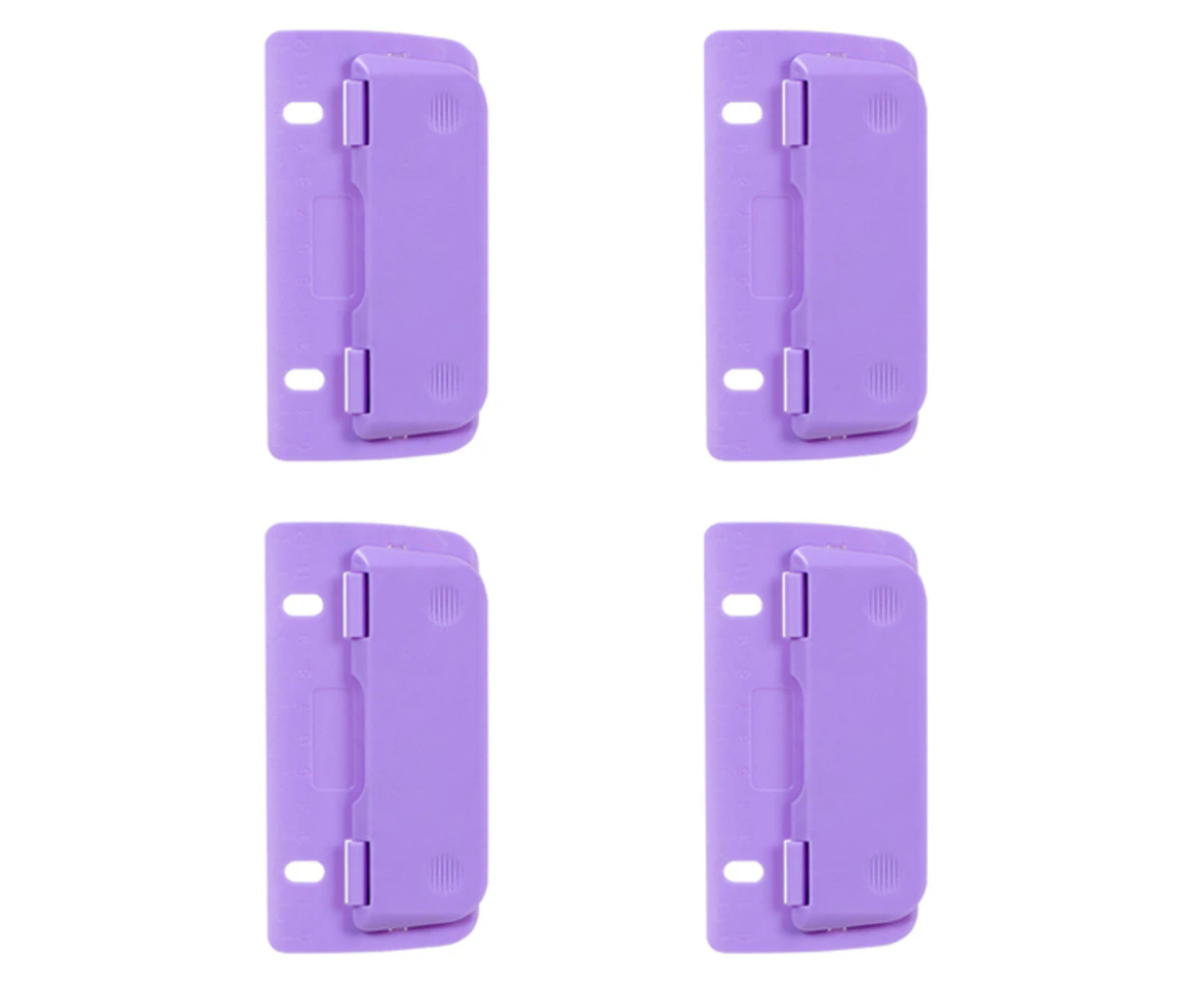 4x ColourHide Bindermate 2 Round Hole Punch Maker Paper Puncher f/File Binder PL