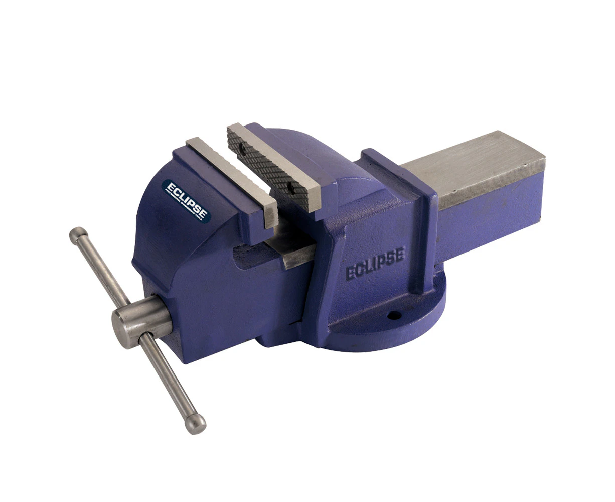 Eclipse Pro Tools Vice Engineers Mechanics 75mm Bench Clamping Work Tool Blue