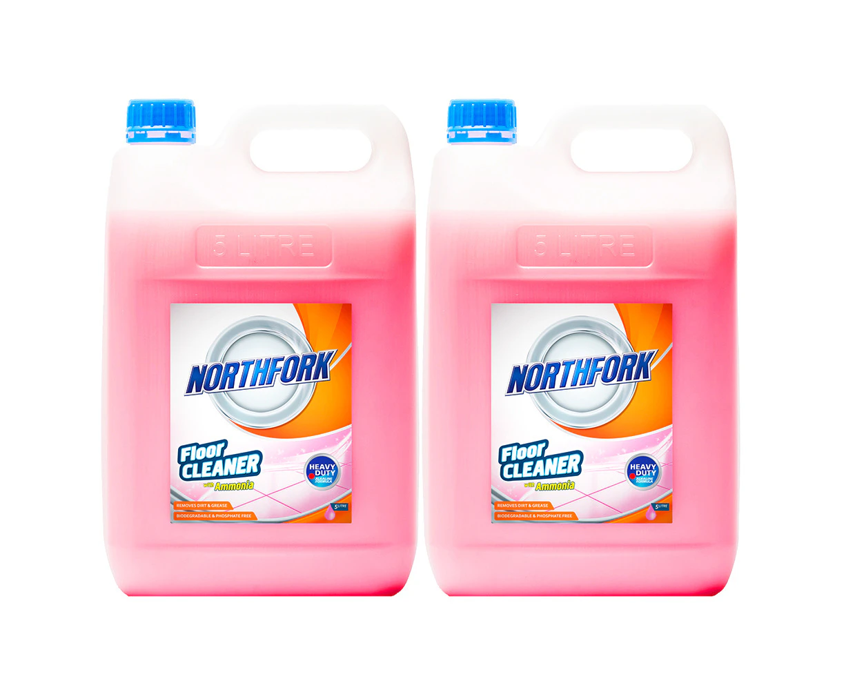 2x Northfork 5L Floor/Tiles Cleaning/Cleaner Dirt/Grease Remover w/Ammonia