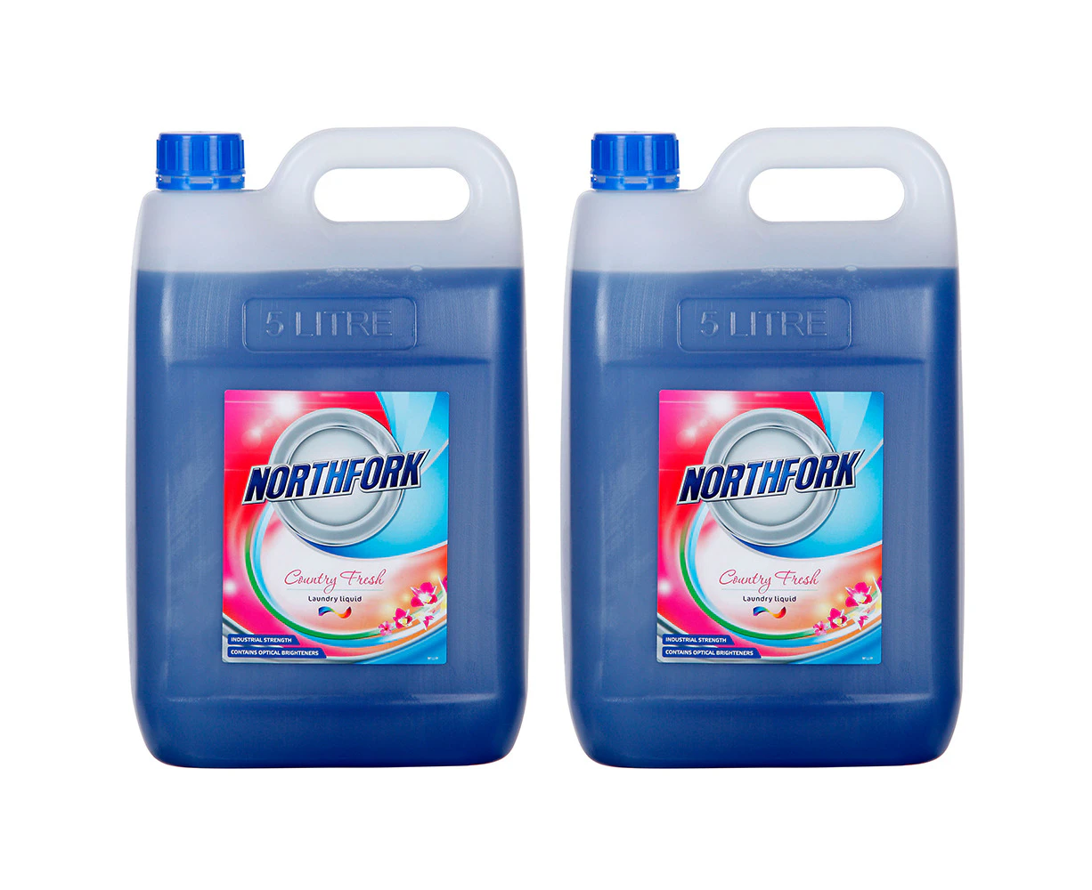 2x Northfork 5L Country Fresh Laundry Washing Machine Liquid Detergent Soap