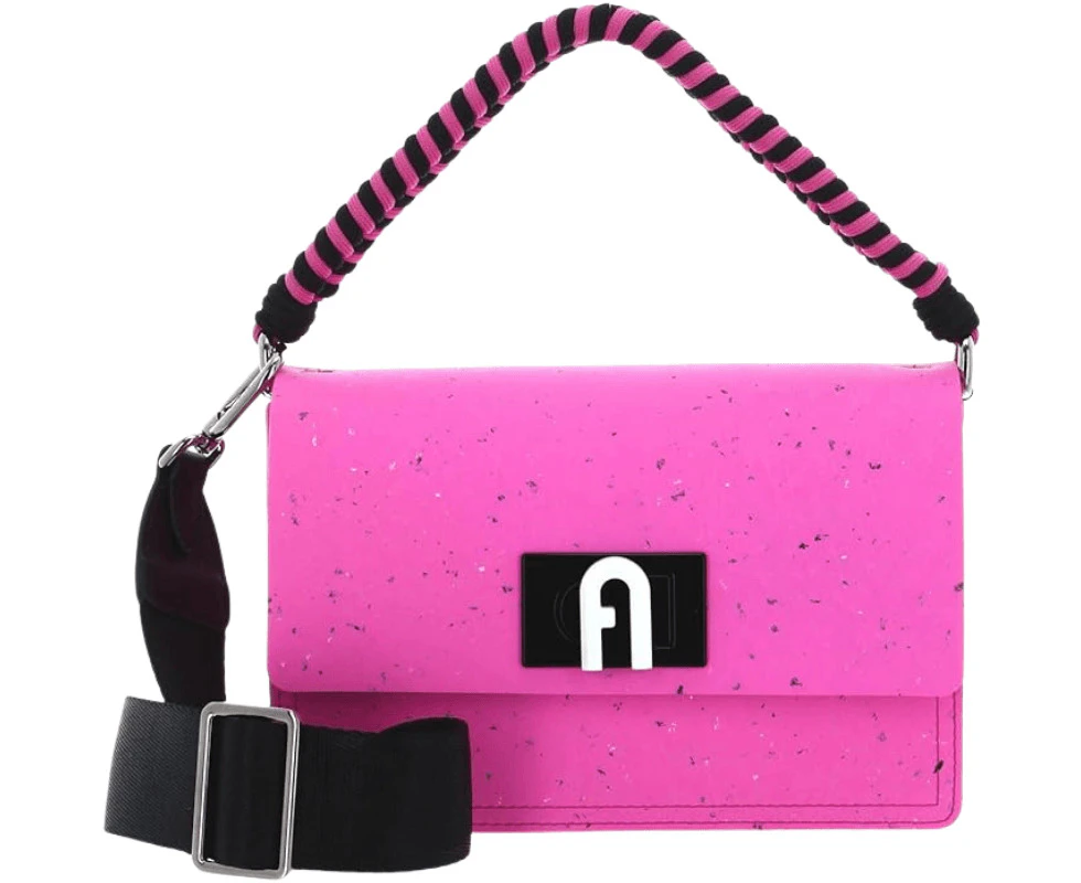 Furla 1927 Soft Mini Crossbody - Toni Fucsia + Nero