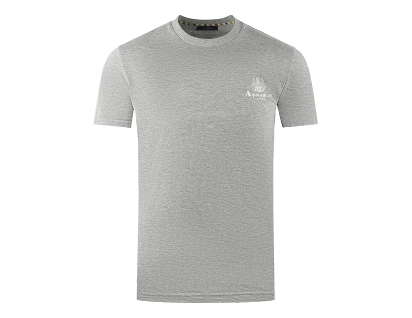 Aquascutum Mens TS004 05 T-Shirt Grey