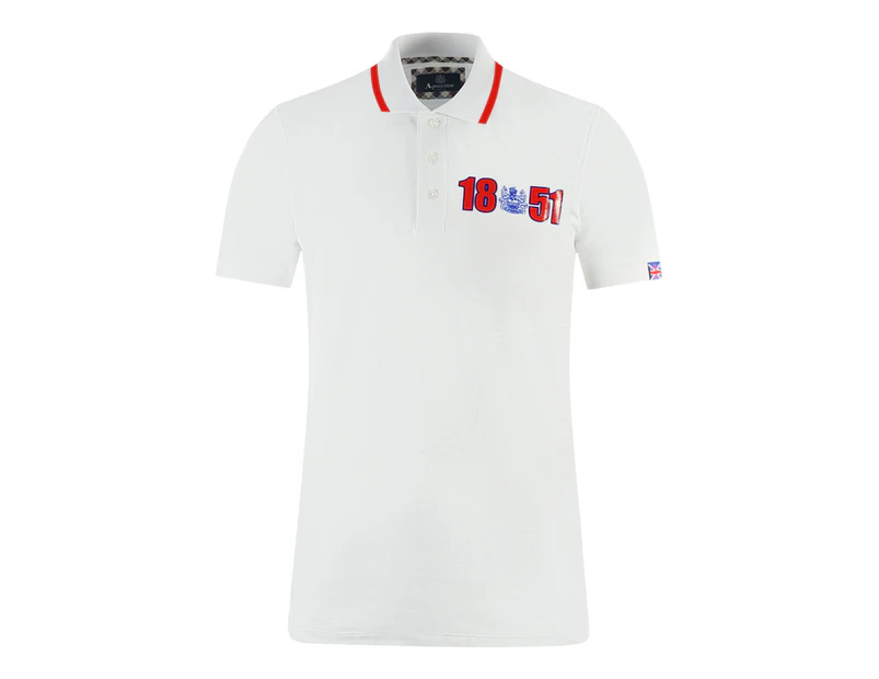 Aquascutum Mens P01323 01 Polo Shirt White