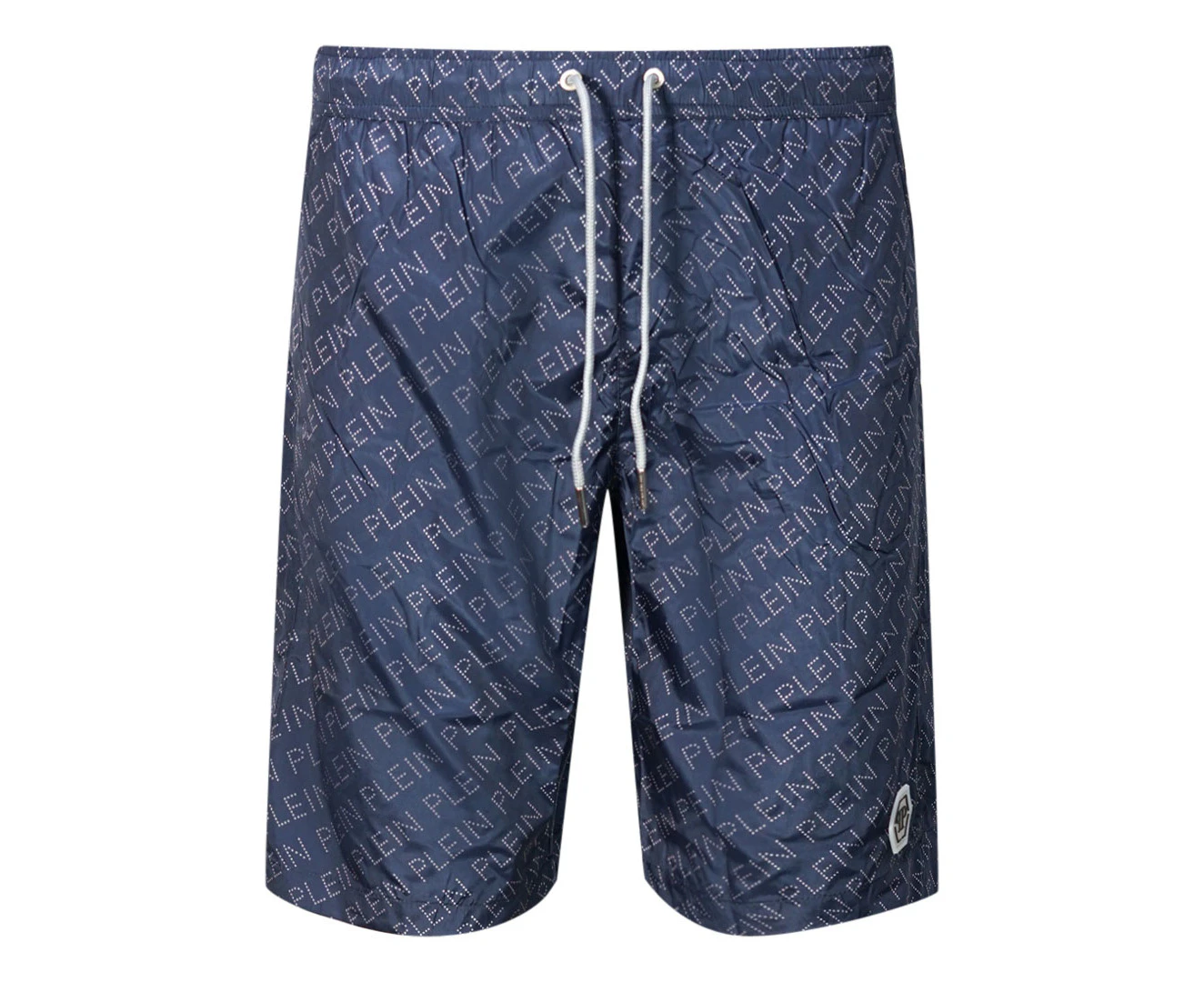 Philipp Plein Mens CUPP13L01 85 Swim Shorts Navy