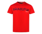 Aquascutum Mens TSIA106 52 T-Shirt Red