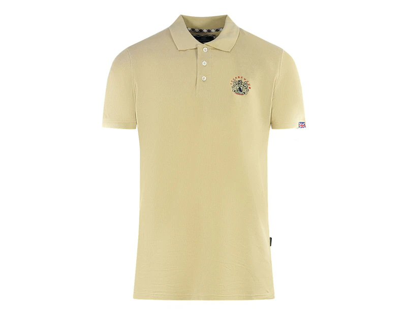 Aquascutum Mens P00623 12 Polo Shirt Beige