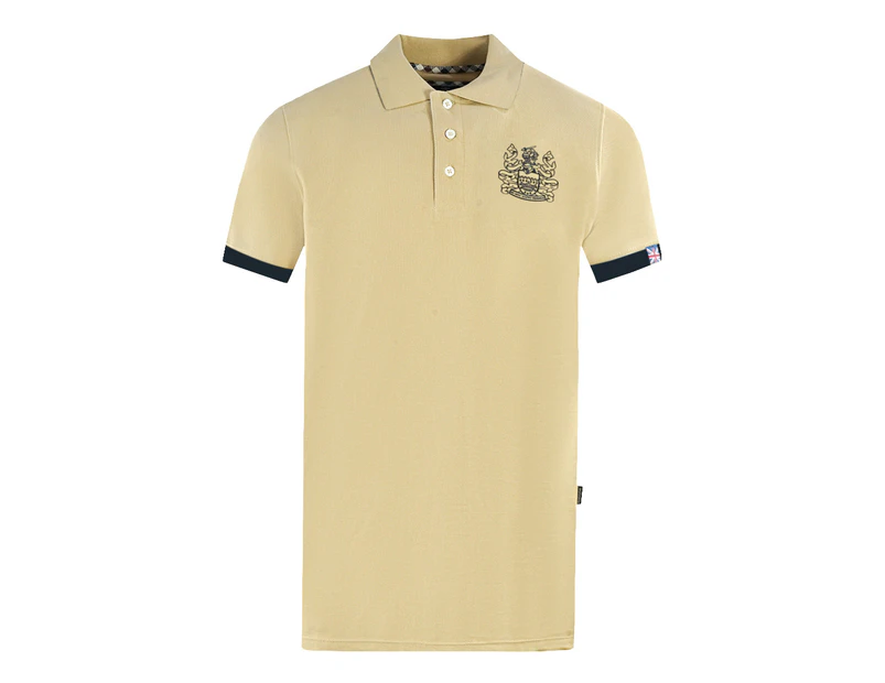 Aquascutum Mens P00223 12 Polo Shirt Beige