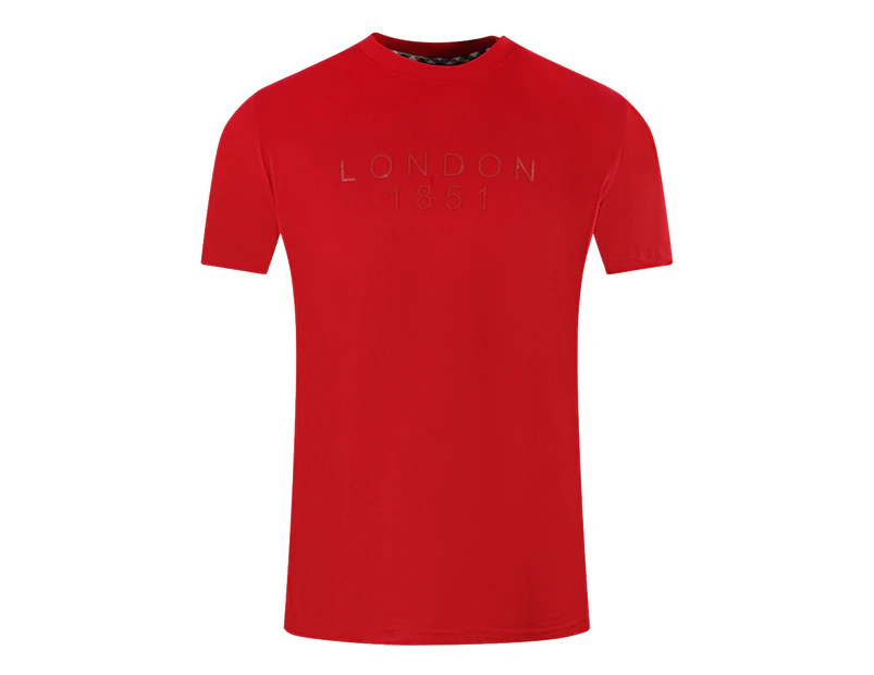 Aquascutum Mens T00123 52 T-Shirt Red