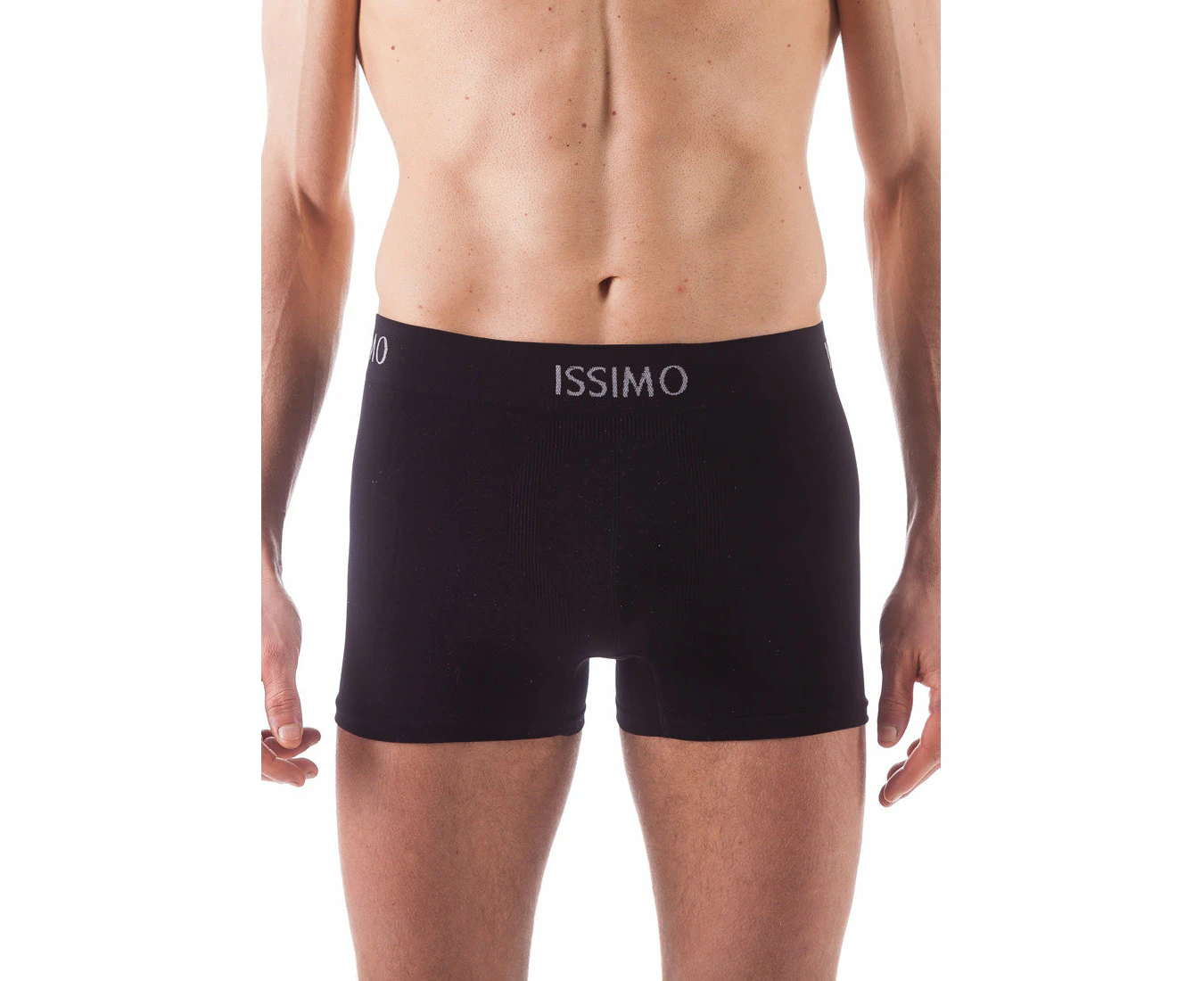 ISSIMO Seamless Mens Boxer - Black