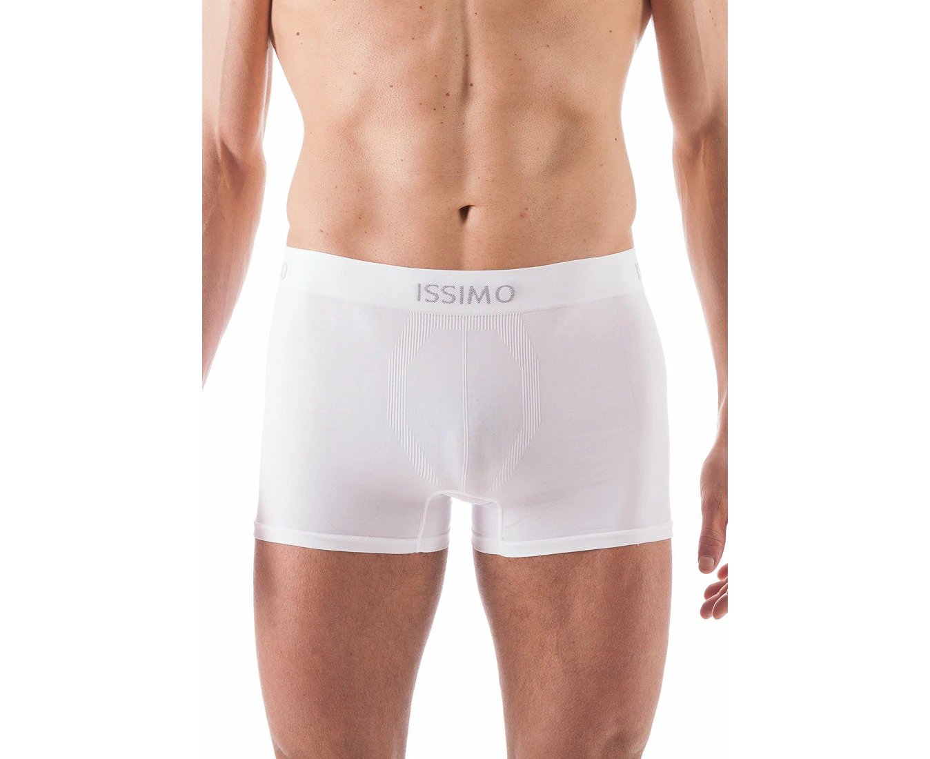 ISSIMO Seamless Mens Boxer - White