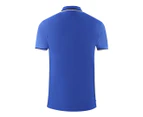 Aquascutum Mens PO002 10 Polo Shirt Royal Blue