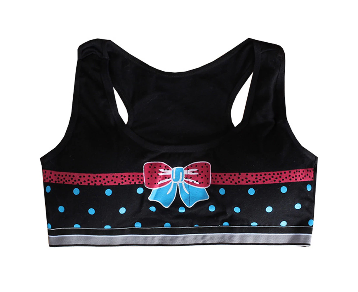 Children Girls Bra Crop Top Underwear Teenage Sports Training Bra Back To School