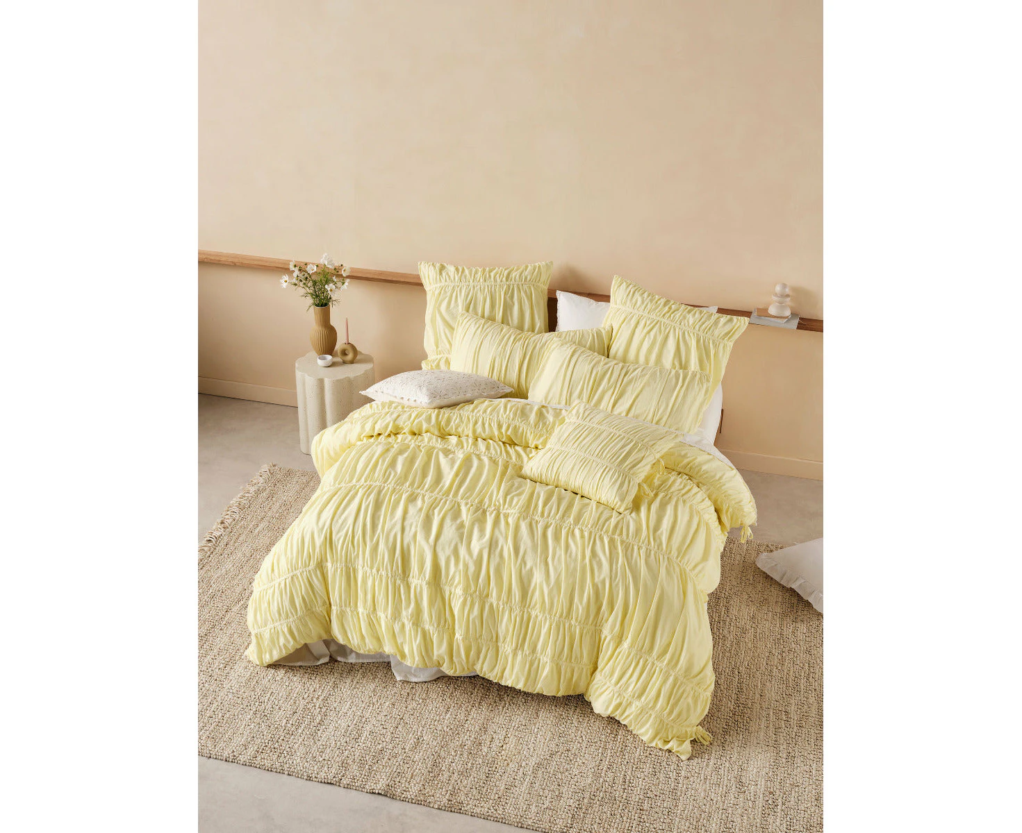 Linen House Layla Lemon Quilt Cover Set