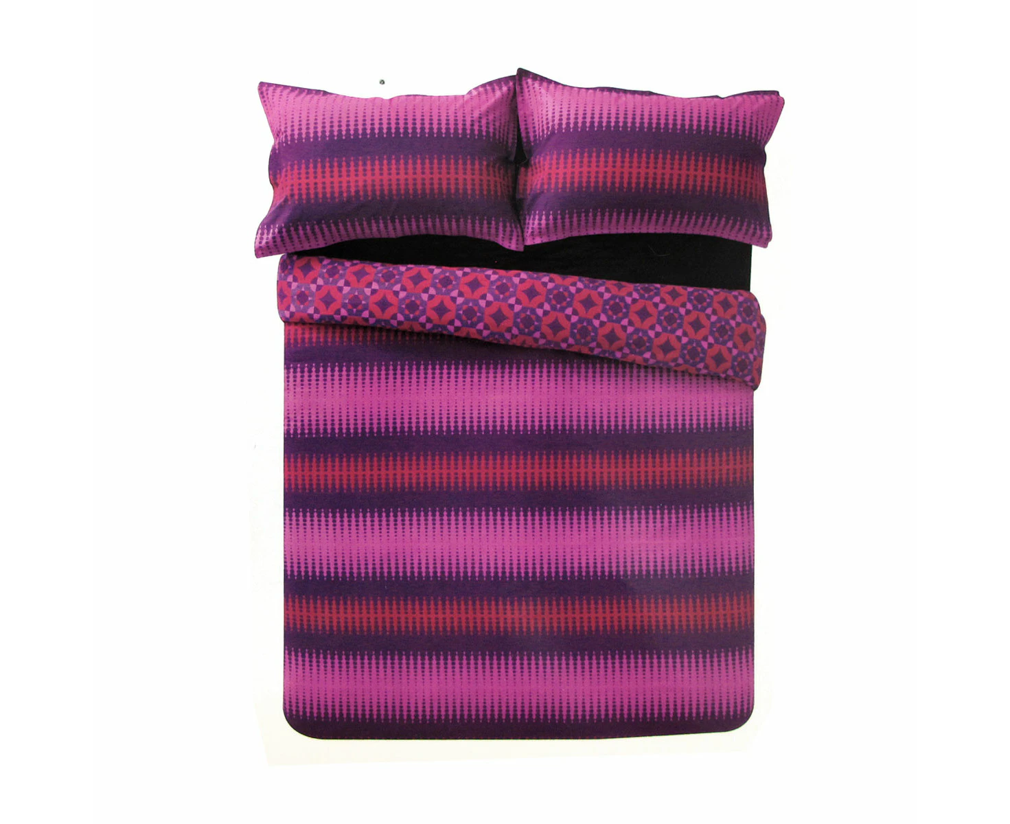 Apartmento Miami Magenta Reversible Polyester Cotton Quilt Cover Set