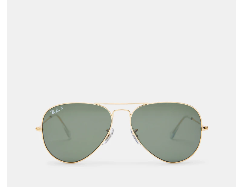 Ray-Ban Aviator RB3025 Polarised Sunglasses - Gold