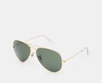 Ray-Ban Aviator RB3025 Polarised Sunglasses - Gold