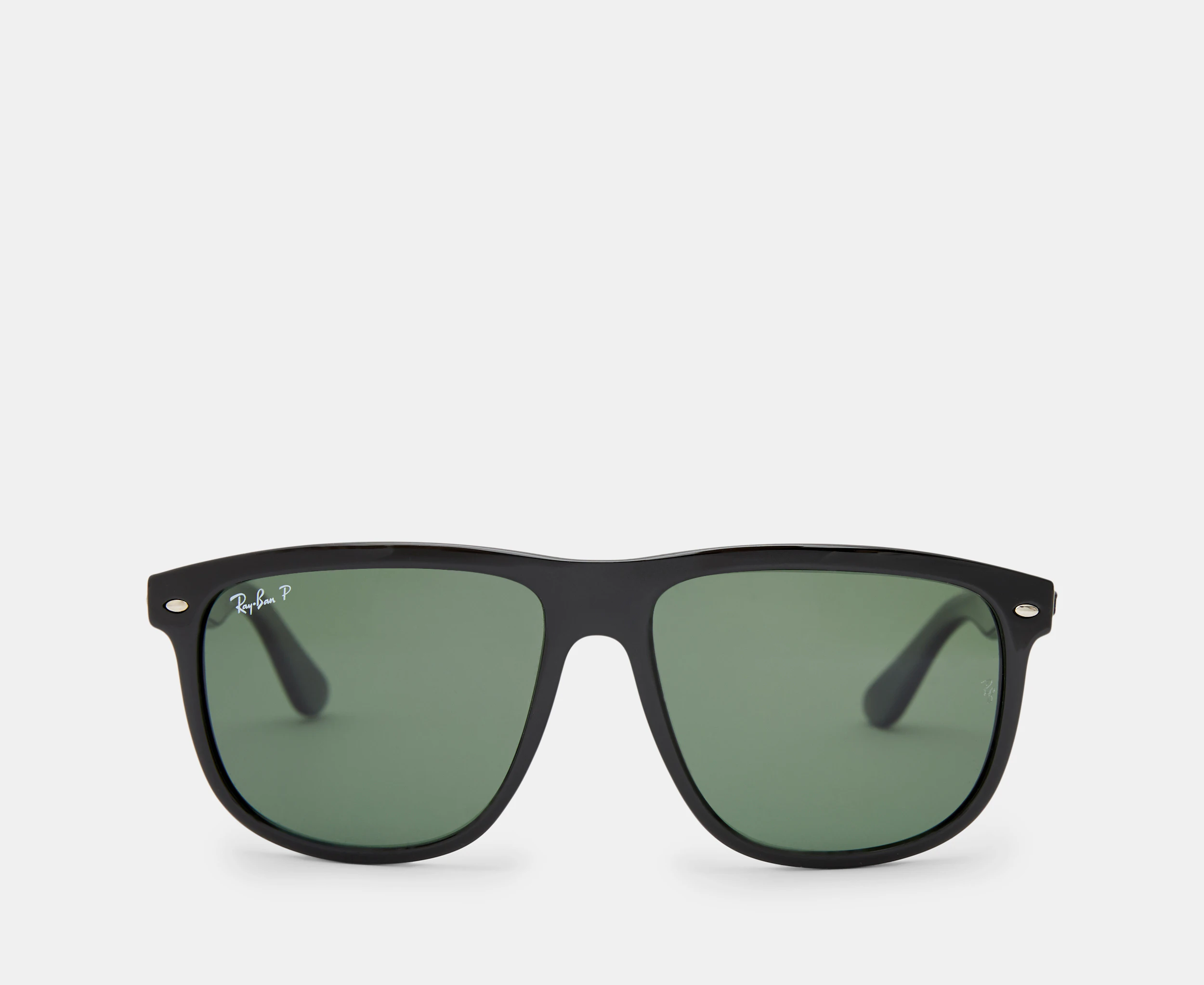 Ray-Ban Boyfriend RB4147 Polarised Sunglasses - Black/Green Classic