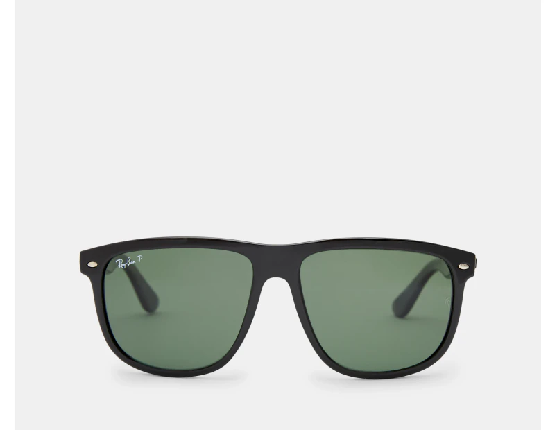 Ray-Ban Boyfriend RB4147 Polarised Sunglasses - Black/Green Classic