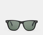 Ray-Ban Original Wayfarer 2140F Sunglasses - Black/Green