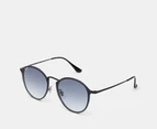 Ray-Ban Blaze Round RB3574N Sunglasses - Black/Grey Gradient