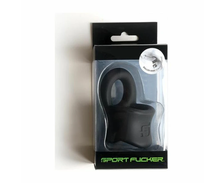 Sport Fucker Silicone Baller Ring Black: The Ultimate Pleasure Enhancing Silicone Ball Stretcher Cockring Combo For Men