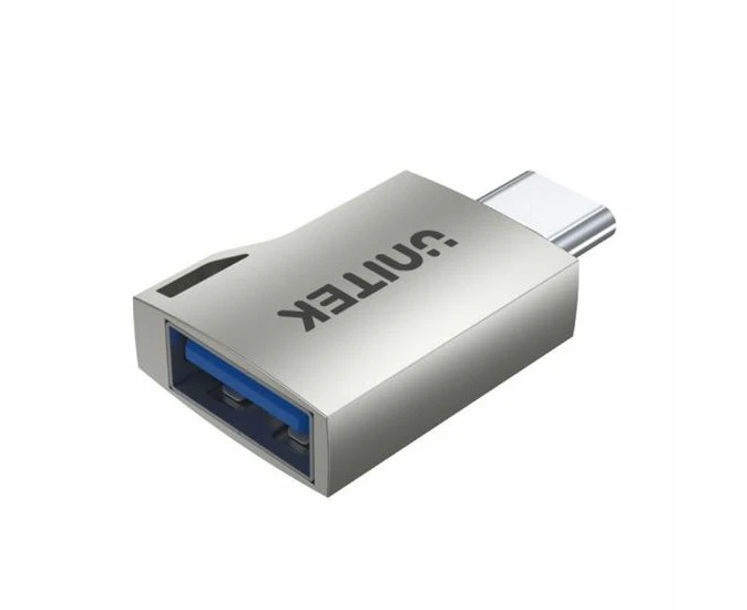 UNITEK USB-C Male to USB-A Female Ultra-Tiny Adaptor with Easy Grip Design. Supp