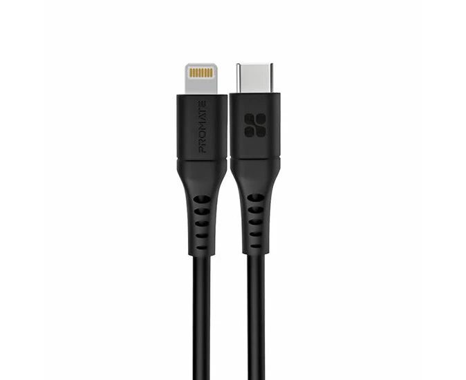 PROMATE 1.2m 20W PD USB-C to Lightning Charge & Sync Cable. For Apple iPhone, iP