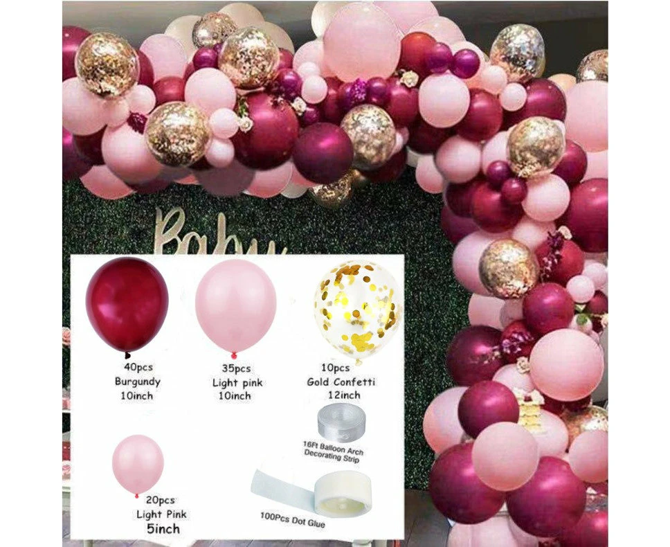 106pcs Balloon Arch Set Garland Birthday Party Wedding Baby Shower Decoration