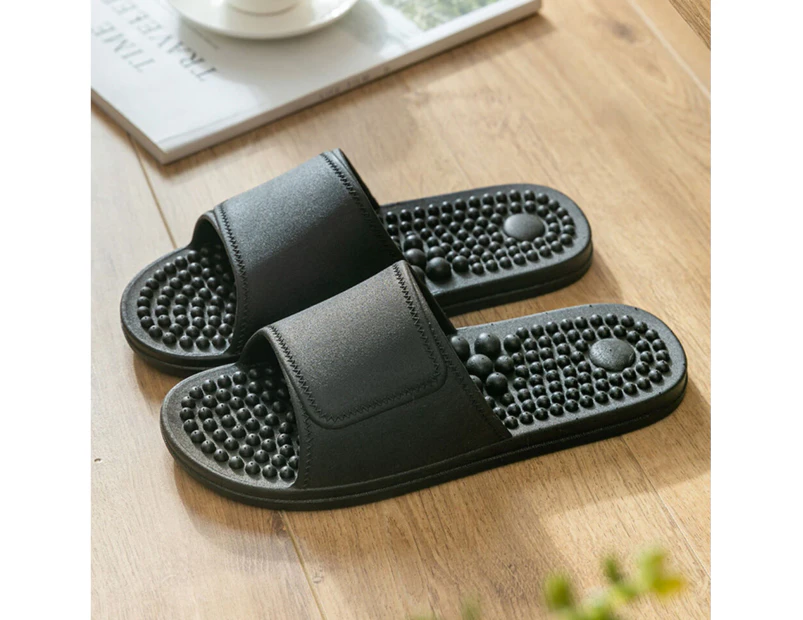 Therapy Shoes Feet Massage Slippers Sandals Acupressure Reflexology Black